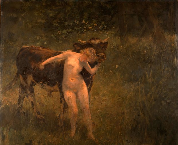 Femme et taureau (Mujer y toro)